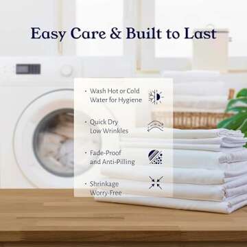 Organic Cotton Queen Size Sheets - Crisp & Durable