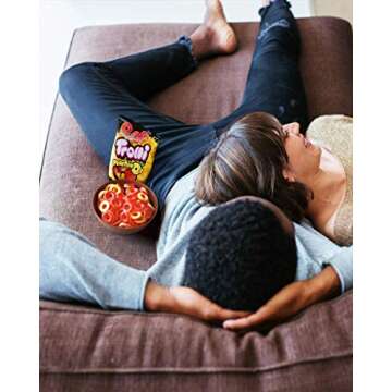 Trolli Peachie O's Rings, Sour Gummy Candy, 6.3 Ounce Bags (Pack of 8)