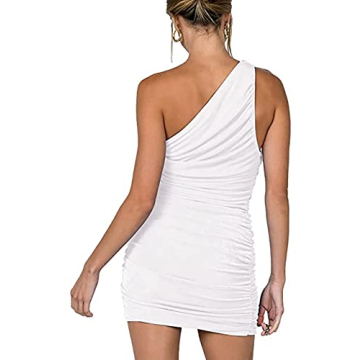Stylish SEBOWEL One Shoulder Bodycon Dress for Women