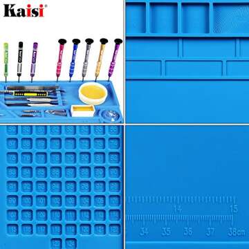 Kaisi Soldering Mat with Magnetic Storage & Ruler