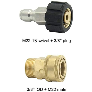 Twinkle Star Pressure Washer Adapter Set Quick Connect Kit