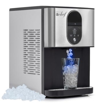 Deco Chef Self Dispensing Nugget Ice Maker Countertop, 46LB Per Day Automatic Chewable Ice, 1.8LB Pe...