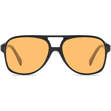 Retro Aviator Sunglasses 70s Vintage Style UV400 Protection