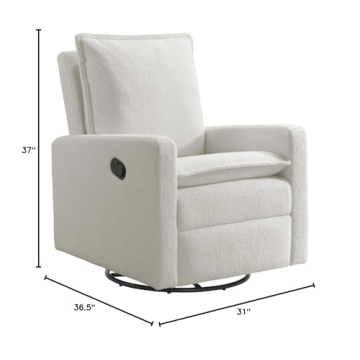 Oxford Baby Uptown Swivel Glider Recliner for Nurseries