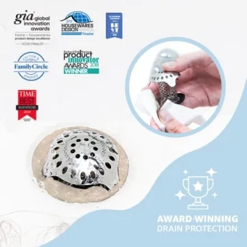 TubShroom Ultra Hair Catcher Stainless Steel Drain Protector
