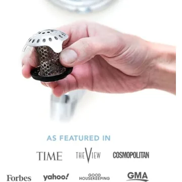 TubShroom Ultra Hair Catcher Stainless Steel Drain Protector