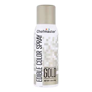 Chefmaster Edible Gold Spray Color for Cake Decorating