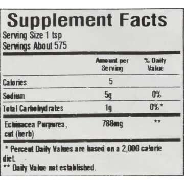 Frontier Organic Echinacea Purpurea Herb, 16 Ounce, Organic Purple Cornflower For Tea, Soup, Lemongrass, Mildly Minty, Kosher