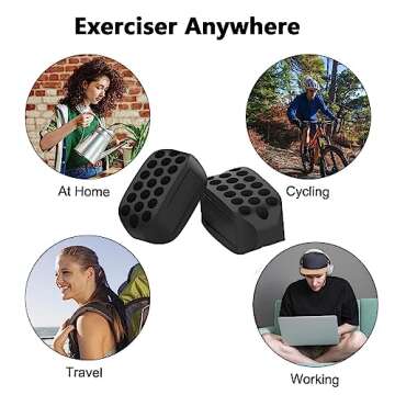 FGVOPJM Jawline Exerciser for Man and Woman 3 Resistance Levels (6 pcs) BPA Free Silicone Jaw Exerciser Gum Tablets Jaw Trainer & Jaw Exerciser Shaper for Beginner, Intermediate & Advanced Users