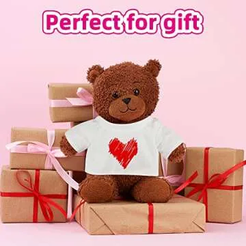 Soft Sublimation Blank Bear Shirts - Set of 18 for Dolls