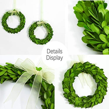 Boxwood Valley Preserved Wreaths for Elegant Home Decor