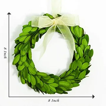 Boxwood Valley Preserved Wreaths for Elegant Home Decor