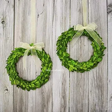 Boxwood Valley Preserved Wreaths for Elegant Home Decor