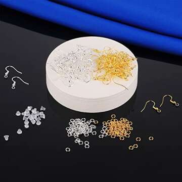 Hypoallergenic Earring Hooks Kit - 300 PCS for Jewelry Making