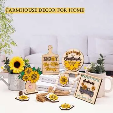 Farmhouse Sunflower Decorations Perfect for Any Space