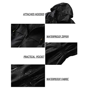 Waterproof Lightweight Rain Jacket for Women