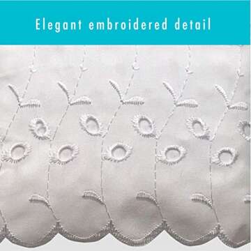 FRESH IDEAS Ruffled Eyelet Bed Skirt for Full Beds