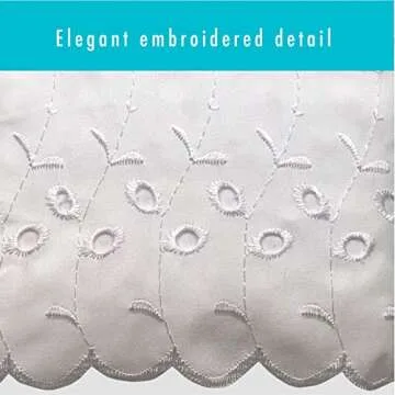 FRESH IDEAS Ruffled Eyelet Bed Skirt for Full Beds