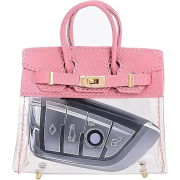 MoCulot Mini Creative Handbag Design Car Keys, Exquisite Transparent Small Handbag with Key Case Buc...