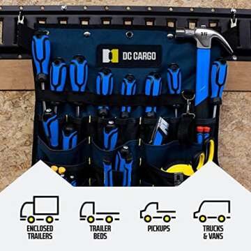 DC Cargo - Indoor E Track Tie Down Rail Kit 8' (4 Pack) for Garages, Vans, Trailers, Motorcycle Tie Downs, ATV Mountings - Powder-Coat Black - Secure Cargo & Heavy Loads Up to 2,000 lbs