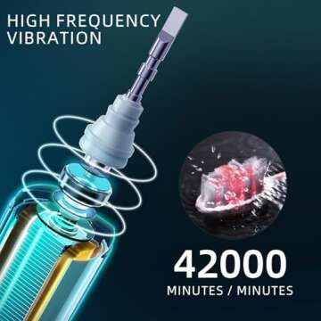 Fairir Sonic Electric Toothbrush with 10 Brush Heads for Adults and Children, Up to 30 Days on a Single Charge,5 Modes,Built-in 2-Minute Smart Timer, IPX8 Waterproof Electric Toothbrush（blackandwhite