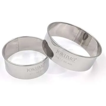 JOKUMO Round Cookie Cutter Set - 12 Heavy Duty Cutters