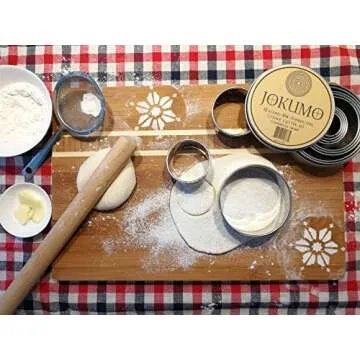 JOKUMO Round Cookie Cutter Set - 12 Heavy Duty Cutters