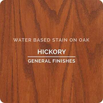 General Finishes Water Based Wood Stain, 1 Pint, Hickory