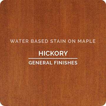 General Finishes Water Based Wood Stain, 1 Pint, Hickory