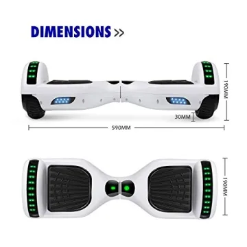 UNI-SUN 6.5" Hoverboard for Kids with Bluetooth and Lights
