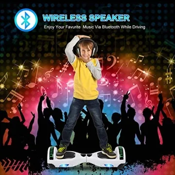 UNI-SUN 6.5" Hoverboard for Kids with Bluetooth and Lights