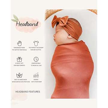 jollybows 12pcs Baby Nylon Headbands With Bow Elastic Hairband For Girls Newborn Infant Toddlers Kids Hair Accessories