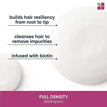 Biolage Full Density Thickening Shampoo | For Fuller & Thicker Hair | With Biotin | For Thin & Fine Hair Types | Paraben & Silicone Free | Vegan | 33.8 Fl. Oz