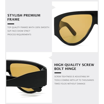 NULOOQ Retro Aviator Sunglasses - Timeless Style for All