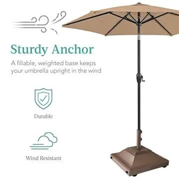 Best Fillable Mobile Umbrella Base for Patios and Pools