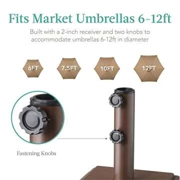 Best Fillable Mobile Umbrella Base for Patios and Pools