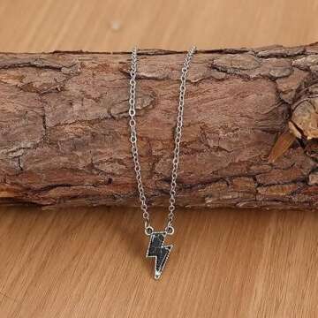 Azusa Sun Lightning Bolt Pendant Necklace for Women