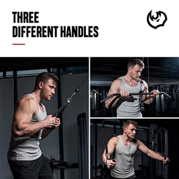 FitBeast Pulley System Gym, Cable Weight Pulley System for Gym LAT Pulldown, Biceps Curl Workout, Ideal Home Gym Equipment for Forearm, Shoulder, Strength Training