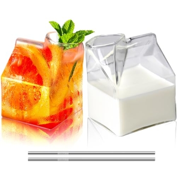 SuproBarware Milk Box Cocktail Glasses Set of 2