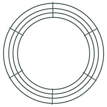 BBTO 3 Pieces Wire Wreath Frame Christmas Metal Round Wreath Form Holiday Wire Ring for Floral Arran...