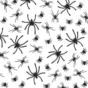 Labeol 160 PCS Realistic Fake Spiders for Halloween