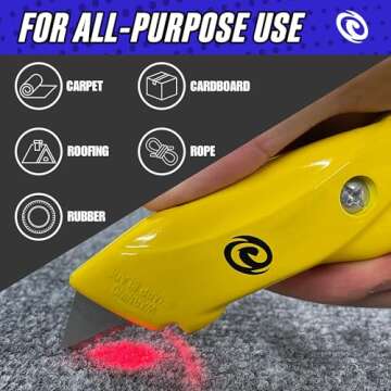 Serrated Utility Knife Blades 100-Pack for All Projects