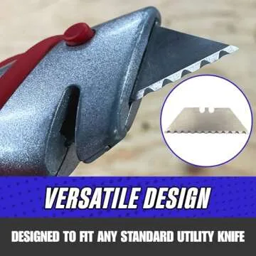 Serrated Utility Knife Blades 100-Pack for All Projects