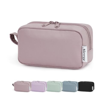 Narwey Small Makeup Bag for Purse Travel Makeup Pouch Mini Cosmetic Bag Zipper Pouch for Women (Dust...