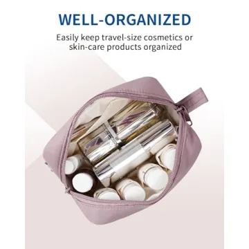 Narwey Small Makeup Bag Stylish Travel Pouch for Women