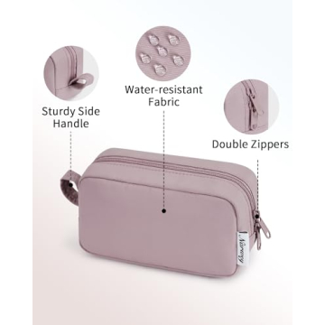 Narwey Small Makeup Bag Stylish Travel Pouch for Women