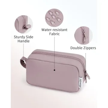 Narwey Small Makeup Bag Stylish Travel Pouch for Women