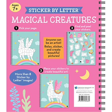 Kids Activity Book - Magical Creatures Sticker Puzzles