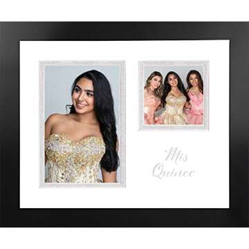 Celebration Frames Mis Quince Frame - Handcrafted Black Elegance