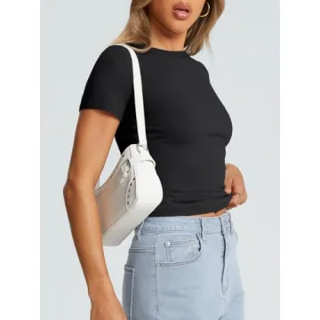 Trendy Queen Women's Slim Fit Summer Basic T Shirts